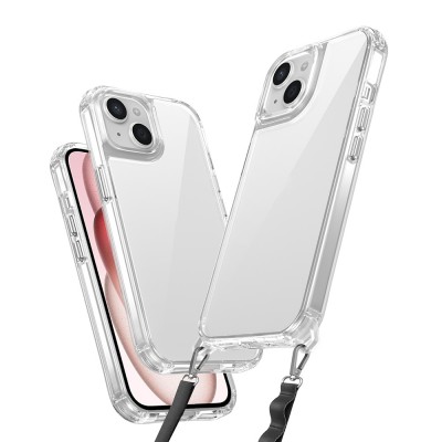 Bal-z Apple iPhone 15 Kılıf Airbagli Takılabilir Askı Aparatlı Zore Snap Silikon Kapak