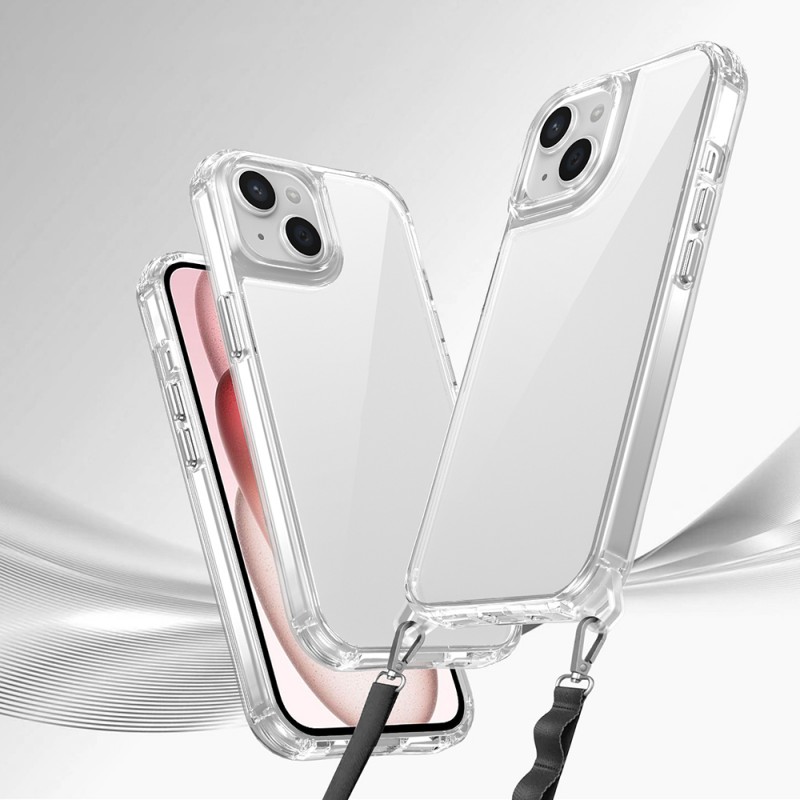 Bal-z Apple iPhone 15 Kılıf Airbagli Takılabilir Askı Aparatlı Zore Snap Silikon Kapak