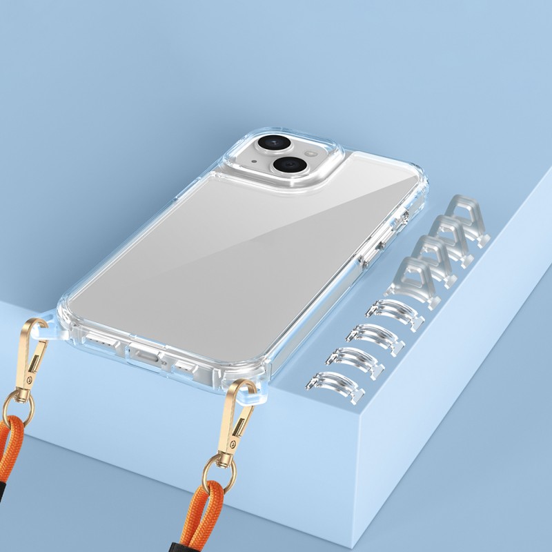 Bal-z Apple iPhone 15 Kılıf Airbagli Takılabilir Askı Aparatlı Zore Snap Silikon Kapak