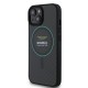 Apple iPhone 15 Kılıf Aston Martin Orjinal Lisanslı M-safe Şarj Özellikli Renkli Halka ve Karbon Fiber Tasarımlı Kapak