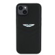Apple iPhone 15 Kılıf Aston Martin Orjinal Lisanslı Victory Dizayn PU Deri Metal Logolu Kapak