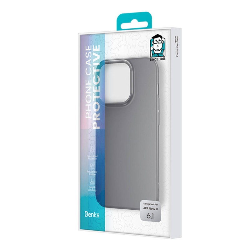 Bal-z Apple iPhone 15 Kılıf Benks Ultra İnce PC Kapak