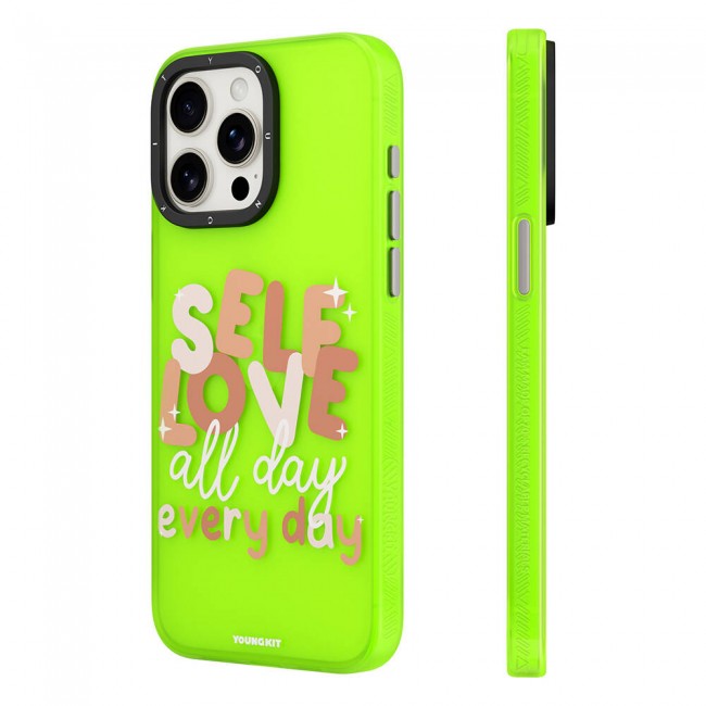 Apple iPhone 15 Kılıf Bethany Green Tasarımlı Youngkit Sweet Language Kapak Apple iPhone 15 Kılıf Bethany Green Tasarımlı Youngkit Sweet Language Kapak