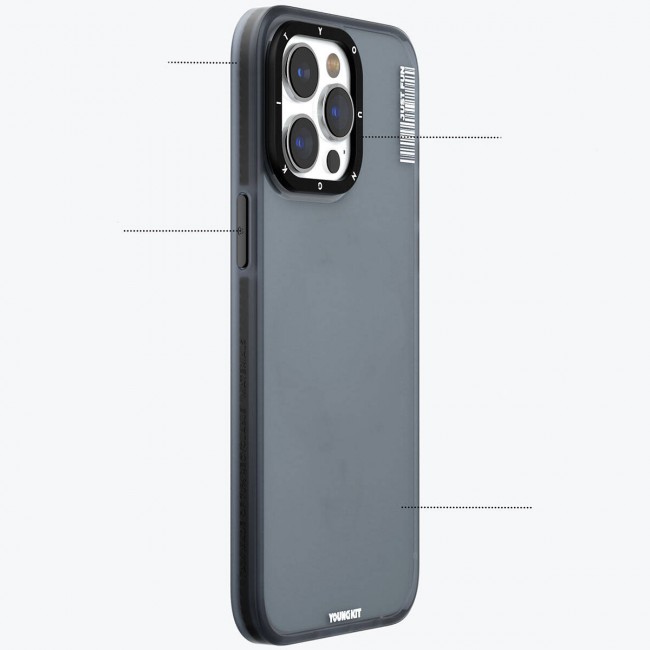 Apple iPhone 15 Kılıf Buzlu Mat Tasarım Youngkit Colored Sand Serisi Kapak Apple iPhone 15 Kılıf Buzlu Mat Tasarım Youngkit Colored Sand Serisi Kapak