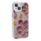 Apple iPhone 15 Kılıf Çiçek Desenli Parlak Taşlı Sert Silikon Zore Garden Kapak Apple iPhone 15 Kılıf Çiçek Desenli Parlak Taşlı Sert Silikon Zore Garden Kapak