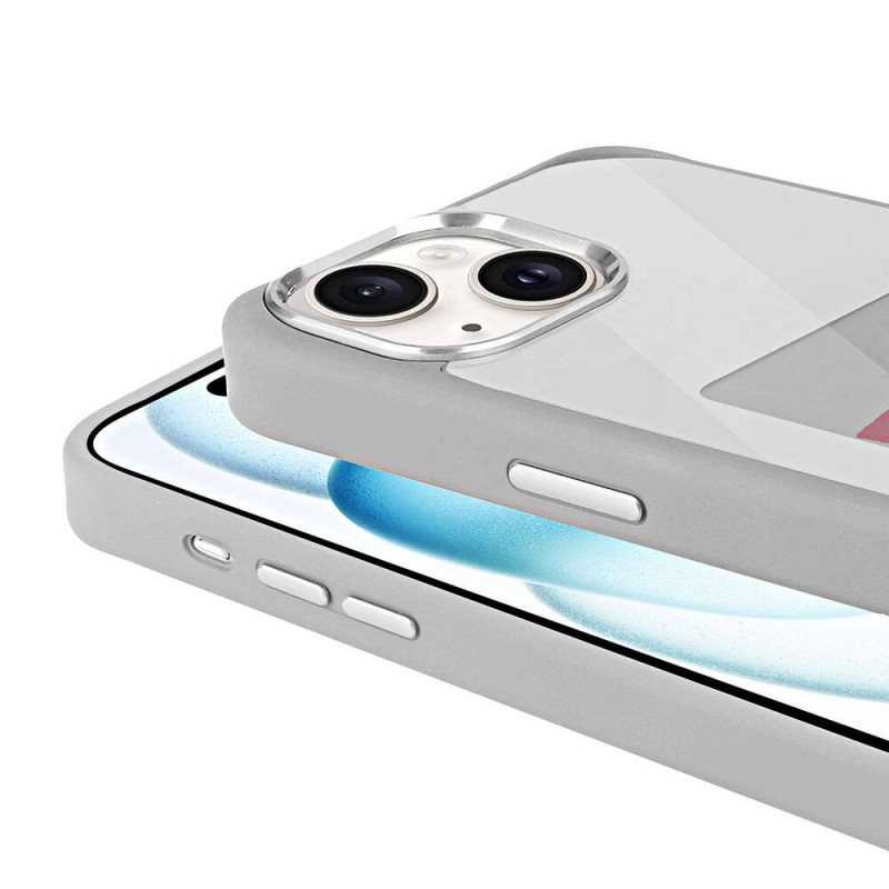 Bal-z Apple iPhone 15 Kılıf Ekranı Yansıtan  Akıllı NFC Kapak