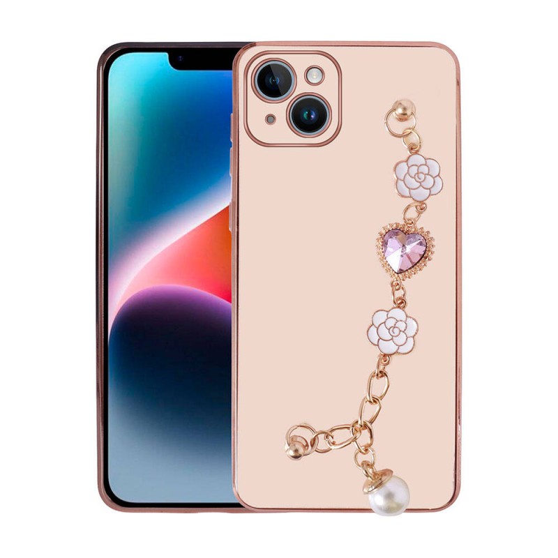 Bal-z Apple iPhone 15 Kılıf El Tutamaçlı Kamera Korumalı  Taka Silikon Kapak