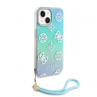 Apple iPhone 15 Kılıf Guess Orjinal Lisanslı Desenli Yazı Logolu Askı İpli Holografik Glitter Peony Kapak Apple iPhone 15 Kılıf Guess Orjinal Lisanslı Desenli Yazı Logolu Askı İpli Holografik Glitter Peony Kapak