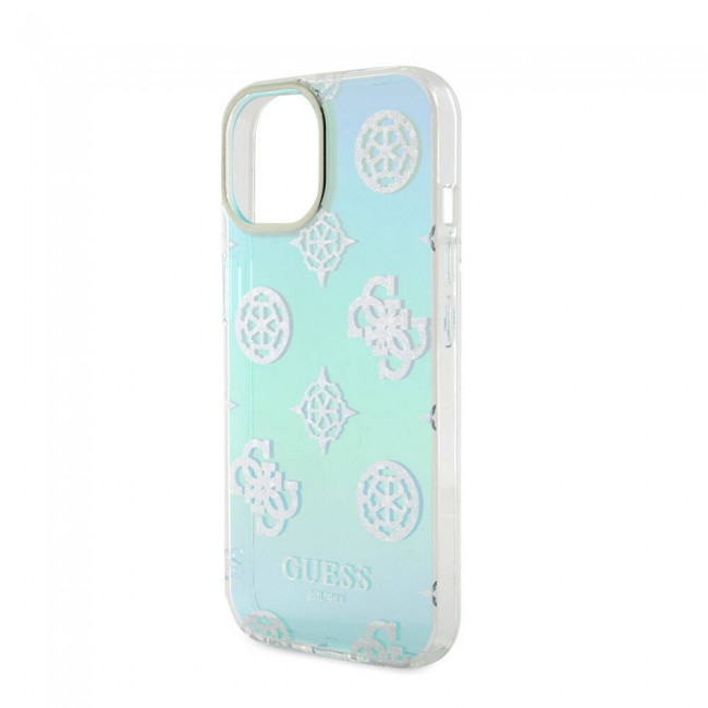 Apple iPhone 15 Kılıf Guess Orjinal Lisanslı Desenli Yazı Logolu Askı İpli Holografik Glitter Peony Kapak Apple iPhone 15 Kılıf Guess Orjinal Lisanslı Desenli Yazı Logolu Askı İpli Holografik Glitter Peony Kapak