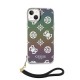Apple iPhone 15 Kılıf Guess Orjinal Lisanslı Desenli Yazı Logolu Askı İpli Holografik Glitter Peony Kapak Apple iPhone 15 Kılıf Guess Orjinal Lisanslı Desenli Yazı Logolu Askı İpli Holografik Glitter Peony Kapak