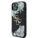 Apple iPhone 15 Kılıf Guess Orjinal Lisanslı Gül Baskılı Büyük Metal Logo Dizaynlı Kapak Apple iPhone 15 Kılıf Guess Orjinal Lisanslı Gül Baskılı Büyük Metal Logo Dizaynlı Kapak