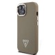 Apple iPhone 15 Kılıf Guess Orjinal Lisanslı M-safe Şarj Özellikli Grained Triangle Kapak