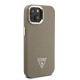 Apple iPhone 15 Kılıf Guess Orjinal Lisanslı M-safe Şarj Özellikli Grained Triangle Kapak