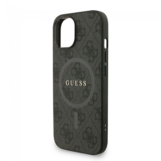 Apple iPhone 15 Kılıf Guess Orjinal Lisanslı M-safe Şarj Özellikli PU Deri Bilek Askı İpli Yazı Logolu Kapak Apple iPhone 15 Kılıf Guess Orjinal Lisanslı M-safe Şarj Özellikli PU Deri Bilek Askı İpli Yazı Logolu Kapak