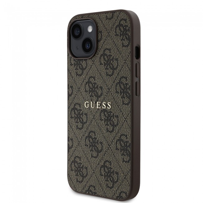 Apple iPhone 15 Kılıf Guess Orjinal Lisanslı Magsafe Şarj Özellikli 4G Desen Yazı Logolu Kapak Apple iPhone 15 Kılıf Guess Orjinal Lisanslı Magsafe Şarj Özellikli 4G Desen Yazı Logolu Kapak