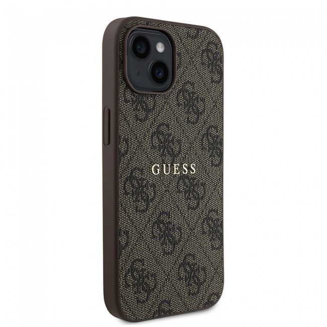 Apple iPhone 15 Kılıf Guess Orjinal Lisanslı Magsafe Şarj Özellikli 4G Desen Yazı Logolu Kapak Apple iPhone 15 Kılıf Guess Orjinal Lisanslı Magsafe Şarj Özellikli 4G Desen Yazı Logolu Kapak