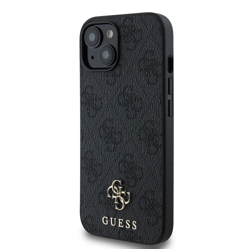 Bal-z Apple iPhone 15 Kılıf Guess Orjinal Lisanslı M-safe Şarj Özellikli Small 4G Classic Kapak