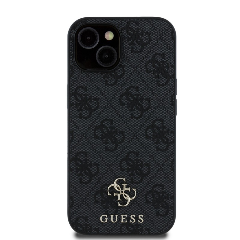 Bal-z Apple iPhone 15 Kılıf Guess Orjinal Lisanslı M-safe Şarj Özellikli Small 4G Classic Kapak