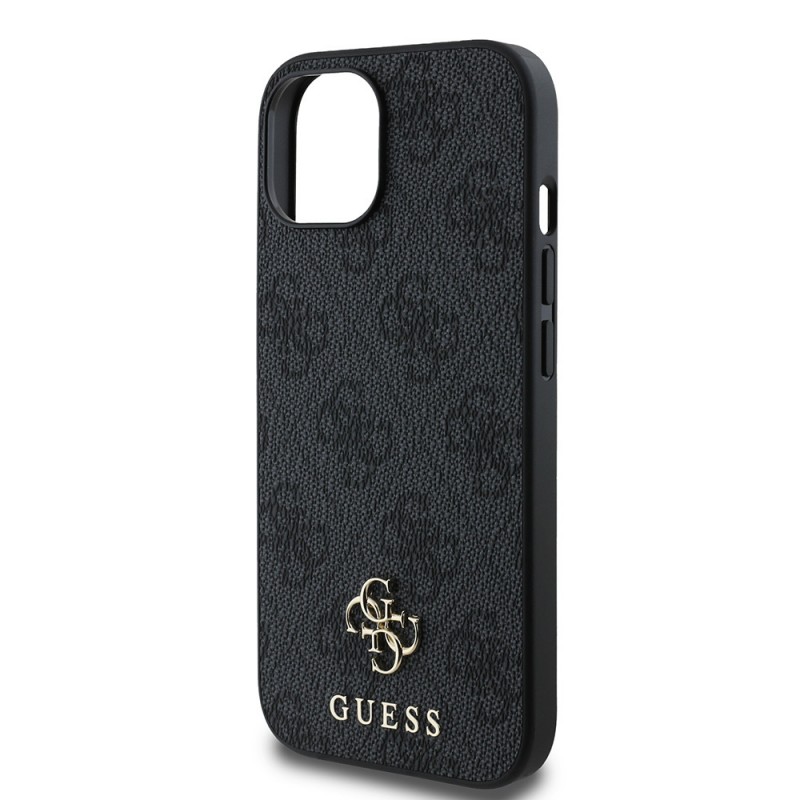 Bal-z Apple iPhone 15 Kılıf Guess Orjinal Lisanslı M-safe Şarj Özellikli Small 4G Classic Kapak