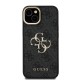 Apple iPhone 15 Kılıf Guess Orjinal Lisanslı PU Deri 4G Desenli Metal Büyük 4G ve Yazı Logolu Kamera Standlı Kapak Apple iPhone 15 Kılıf Guess Orjinal Lisanslı PU Deri 4G Desenli Metal Büyük 4G ve Yazı Logolu Kamera Standlı Kapak