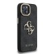 Apple iPhone 15 Kılıf Guess Orjinal Lisanslı PU Deri 4G Desenli Metal Büyük 4G ve Yazı Logolu Kamera Standlı Kapak Apple iPhone 15 Kılıf Guess Orjinal Lisanslı PU Deri 4G Desenli Metal Büyük 4G ve Yazı Logolu Kamera Standlı Kapak