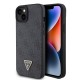 Apple iPhone 15 Kılıf Guess Orjinal Lisanslı PU Deri Taşlı Üçgen Logo 4G Desenli Strass Kapak Apple iPhone 15 Kılıf Guess Orjinal Lisanslı PU Deri Taşlı Üçgen Logo 4G Desenli Strass Kapak