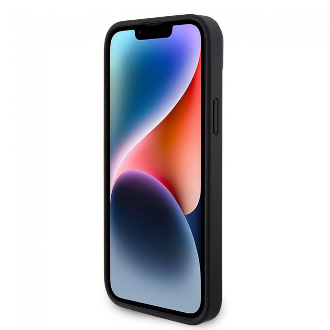 Apple iPhone 15 Kılıf Guess Orjinal Lisanslı PU Deri Taşlı Üçgen Logo 4G Desenli Strass Kapak Apple iPhone 15 Kılıf Guess Orjinal Lisanslı PU Deri Taşlı Üçgen Logo 4G Desenli Strass Kapak