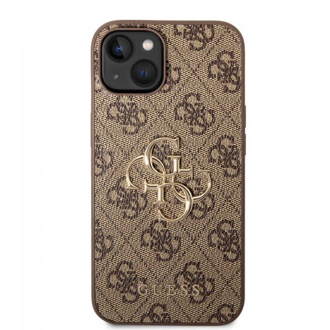 Apple iPhone 15 Kılıf Guess Orjinal Lisanslı PU Deri Yazı ve 4G Metal Logolu Desenli Kapak Apple iPhone 15 Kılıf Guess Orjinal Lisanslı PU Deri Yazı ve 4G Metal Logolu Desenli Kapak