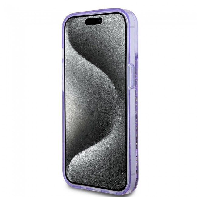 Apple iPhone 15 Kılıf Guess Orjinal Lisanslı Transparan Sıvılı Simli Altın Çizgili Kapak Apple iPhone 15 Kılıf Guess Orjinal Lisanslı Transparan Sıvılı Simli Altın Çizgili Kapak