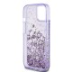 Apple iPhone 15 Kılıf Guess Orjinal Lisanslı Transparan Sıvılı Simli Altın Çizgili Kapak Apple iPhone 15 Kılıf Guess Orjinal Lisanslı Transparan Sıvılı Simli Altın Çizgili Kapak
