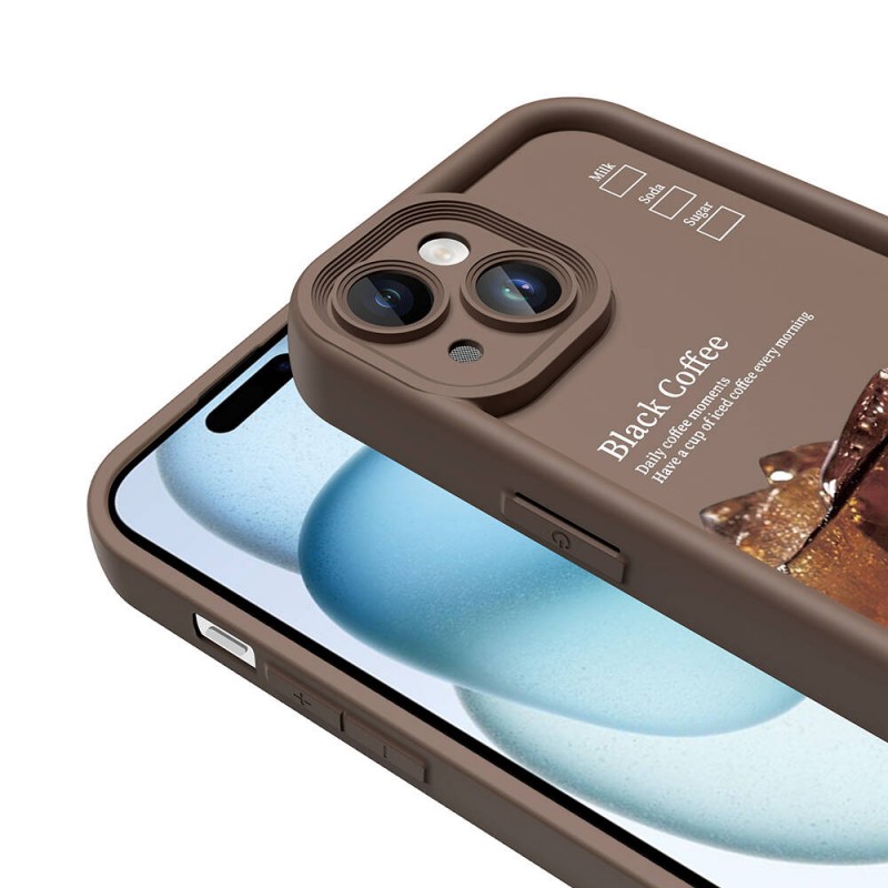 Bal-z Apple iPhone 15 Kılıf Kamera Korumalı Baskılı Arka Yüzey  Klas Kapak