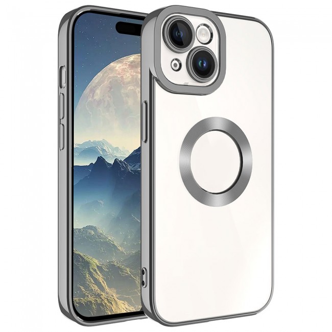Apple iPhone 15 Kılıf Kamera Korumalı Logo Gösteren Zore Omega Kapak Apple iPhone 15 Kılıf Kamera Korumalı Logo Gösteren Zore Omega Kapak