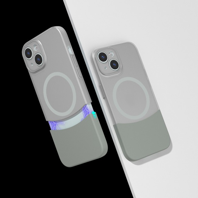 Apple iPhone 15 Kılıf M-Safe Şarj Özellikli Mıknatıslı Zore Duble Kapak Apple iPhone 15 Kılıf M-Safe Şarj Özellikli Mıknatıslı Zore Duble Kapak