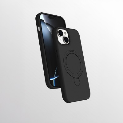 Bal-z Apple iPhone 15 Kılıf M-safe Şarj Özellikli Standlı Zore Samara Kapak