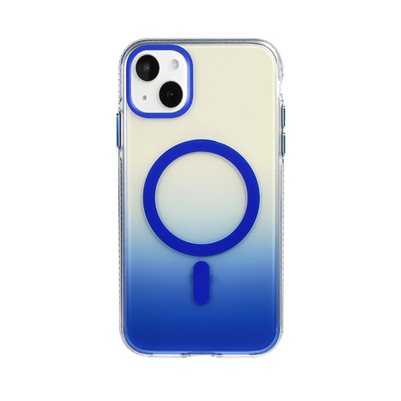 Bal-z Apple iPhone 15 Kılıf M-safe Şarj Özellikli Transparan Renk Geçişli  Toros Kapak