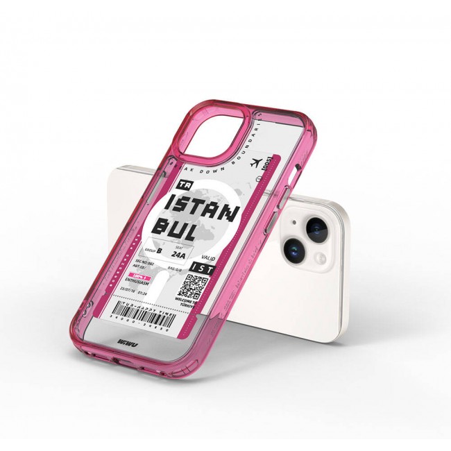 Apple iPhone 15 Kılıf Magsafe Şarj Özellikli Bilet Desenli Wiwu Turkey B Serisi Kapak Apple iPhone 15 Kılıf Magsafe Şarj Özellikli Bilet Desenli Wiwu Turkey B Serisi Kapak