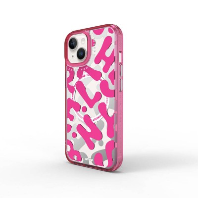 Bal-z Apple iPhone 15 Kılıf M-safe Şarj Özellikli Boya Desenli Wiwu Fluorescent G Serisi Kapak