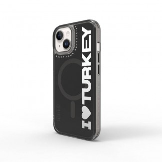 Apple iPhone 15 Kılıf M-safe Şarj Özellikli I Love Turkey Yazı Desenli Wiwu Turkey E Serisi Kapak Apple iPhone 15 Kılıf M-safe Şarj Özellikli I Love Turkey Yazı Desenli Wiwu Turkey E Serisi Kapak