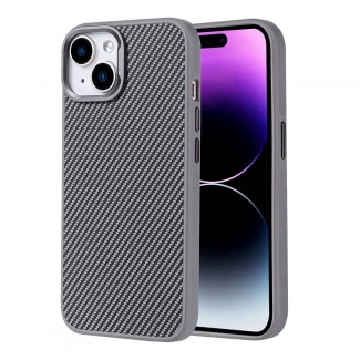 Apple iPhone 15 Kılıf M-safe Şarj Özellikli Karbon Fiber Görünümlü Zore Troy Kapak Apple iPhone 15 Kılıf M-safe Şarj Özellikli Karbon Fiber Görünümlü Zore Troy Kapak