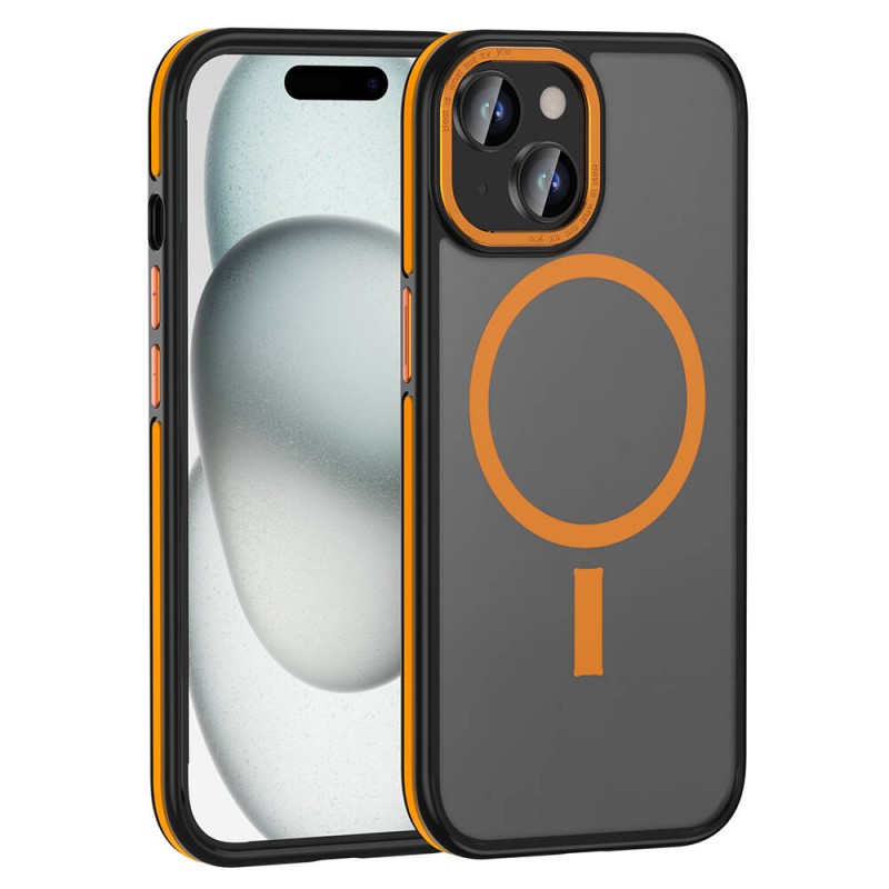 Bal-z Apple iPhone 15 Kılıf M-safe Şarj Özellikli Mat Görünümlü  Ant Kapak