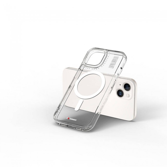 Apple iPhone 15 Kılıf Magsafe Şarj Özellikli Şeffaf Transparan Wiwu Turkey D Serisi Kapak Apple iPhone 15 Kılıf Magsafe Şarj Özellikli Şeffaf Transparan Wiwu Turkey D Serisi Kapak