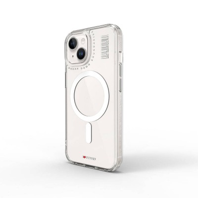 Bal-z Apple iPhone 15 Kılıf M-safe Şarj Özellikli Şeffaf Transparan Wiwu Turkey D Serisi Kapak