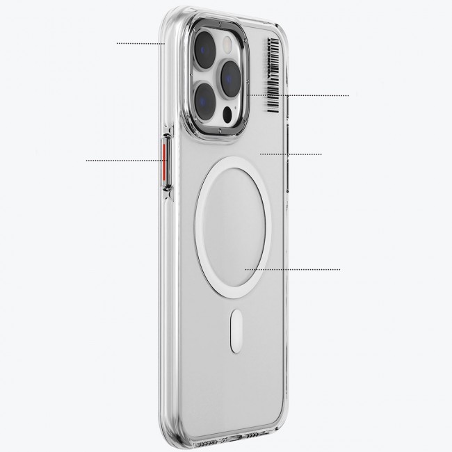 Apple iPhone 15 Kılıf Magsafe Şarj Özellikli Şeffaf Youngkit Crystal Shield Serisi Kapak Apple iPhone 15 Kılıf Magsafe Şarj Özellikli Şeffaf Youngkit Crystal Shield Serisi Kapak