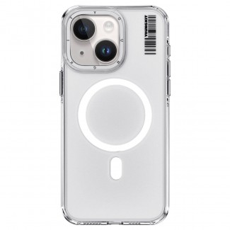 Apple iPhone 15 Kılıf M-safe Şarj Özellikli Şeffaf Youngkit Crystal Shield Serisi Kapak Apple iPhone 15 Kılıf M-safe Şarj Özellikli Şeffaf Youngkit Crystal Shield Serisi Kapak
