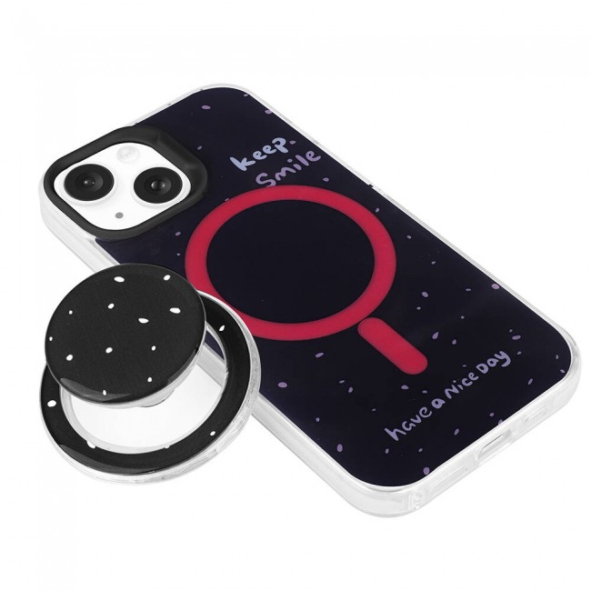 Apple iPhone 15 Kılıf Magsafe Şarj Özellikli Tak-Çıkar Pop Soketli Zore Tiktok Kapak Apple iPhone 15 Kılıf Magsafe Şarj Özellikli Tak-Çıkar Pop Soketli Zore Tiktok Kapak