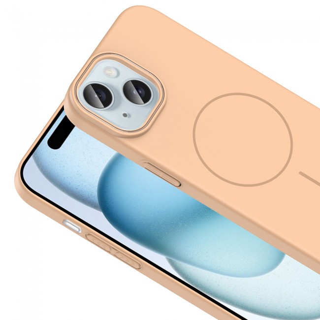 Apple iPhone 15 Kılıf M-safe Şarj Özellikli Zore Ruby Sert Kapak Apple iPhone 15 Kılıf M-safe Şarj Özellikli Zore Ruby Sert Kapak