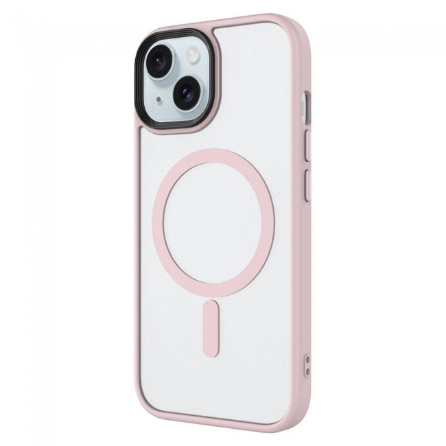 Apple iPhone 15 Kılıf Mat Arka Yüzey Wireless Şarj Özellikli Zore Flet Magsafe Kapak