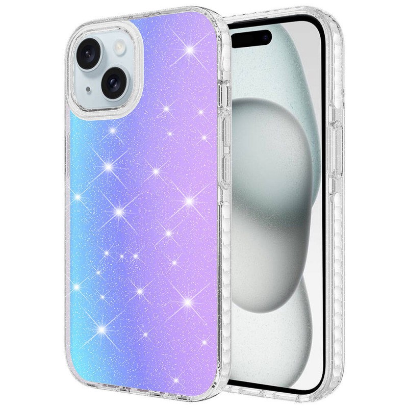 Bal-z Apple iPhone 15 Kılıf Parlak Renk Geçişli  Velle Kapak