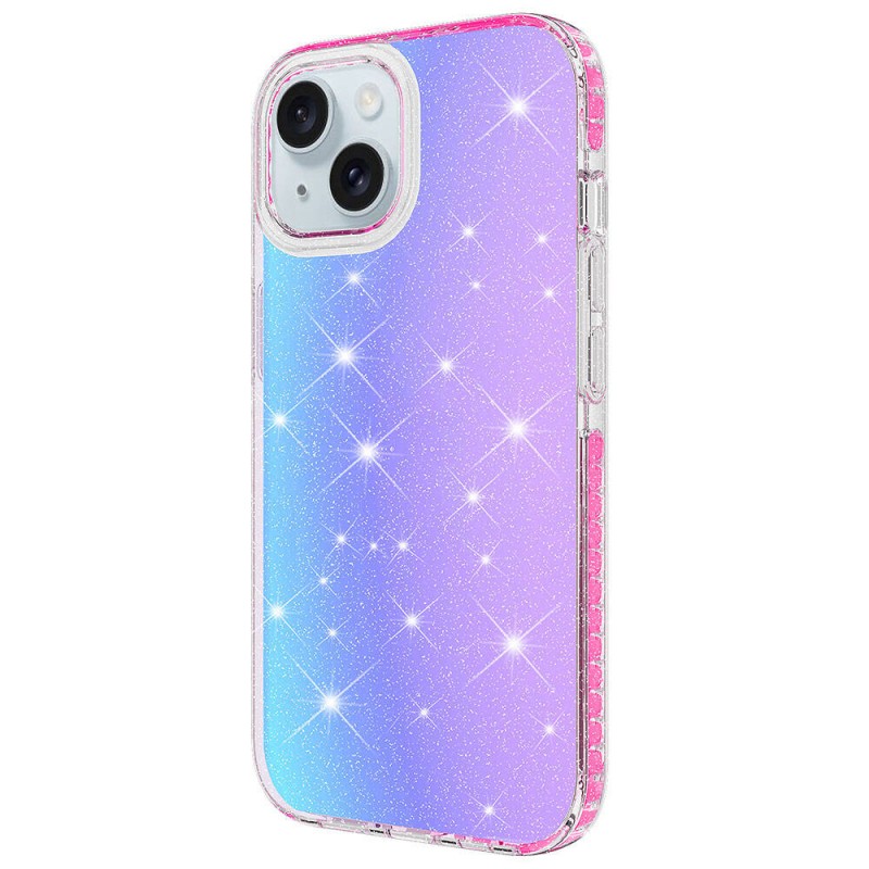 Bal-z Apple iPhone 15 Kılıf Parlak Renk Geçişli  Velle Kapak