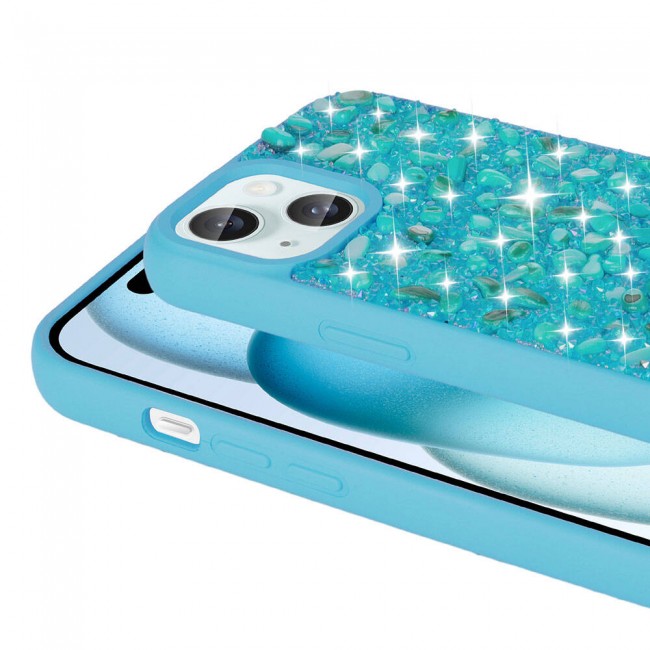 Apple iPhone 15 Kılıf Parlak Taşlı Tasarım Zore Linea Diamond Kapak Apple iPhone 15 Kılıf Parlak Taşlı Tasarım Zore Linea Diamond Kapak